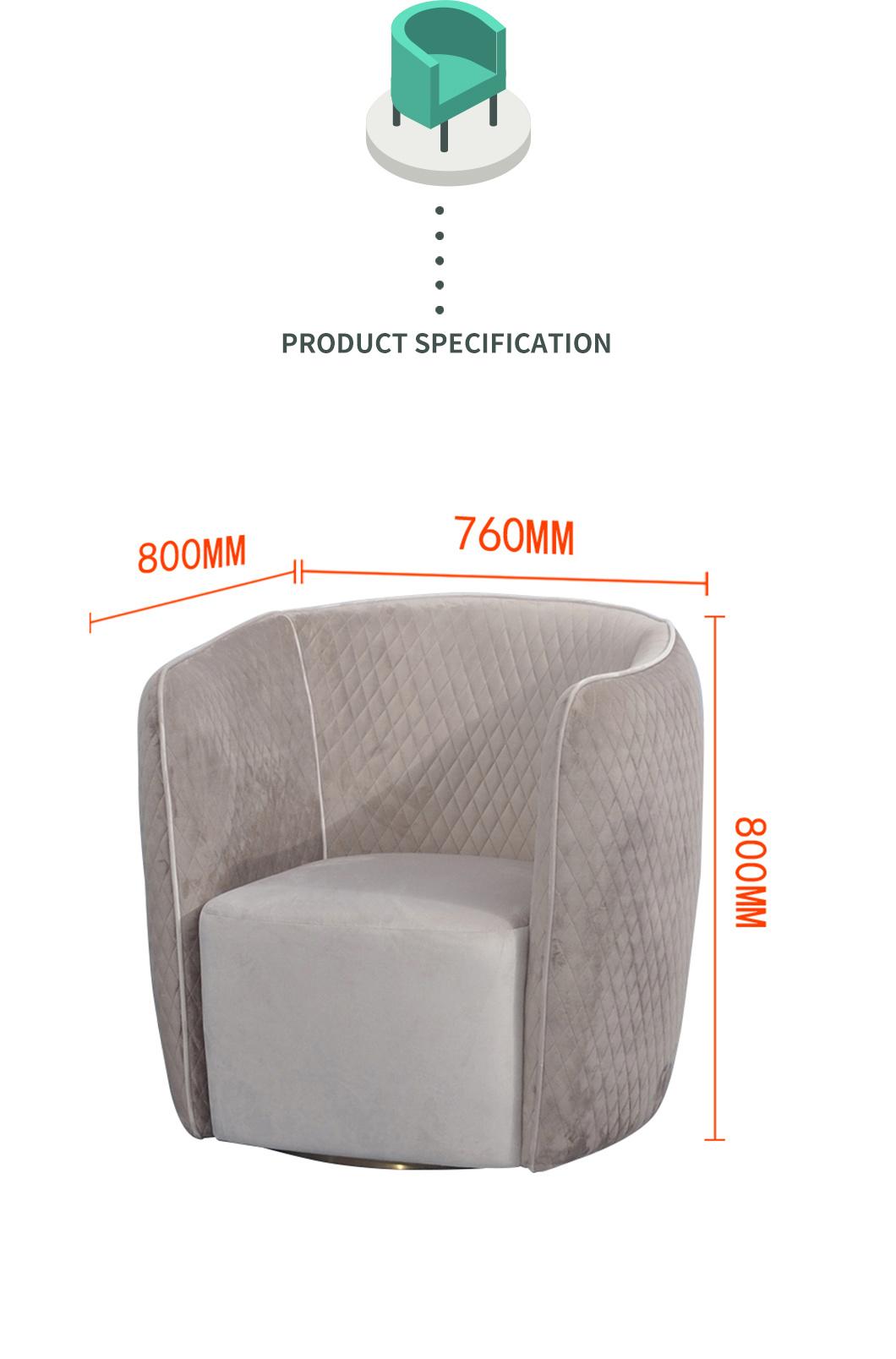 Custom Italian Luxury Genuine Single Sofa
