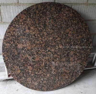 Natural Stone Baltic Brown Round Design Granite Table Top