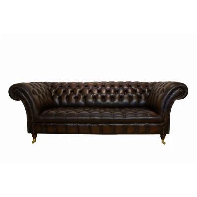 Elegant Classic Blue Hotel Living Room Furniture Lounge Sofa