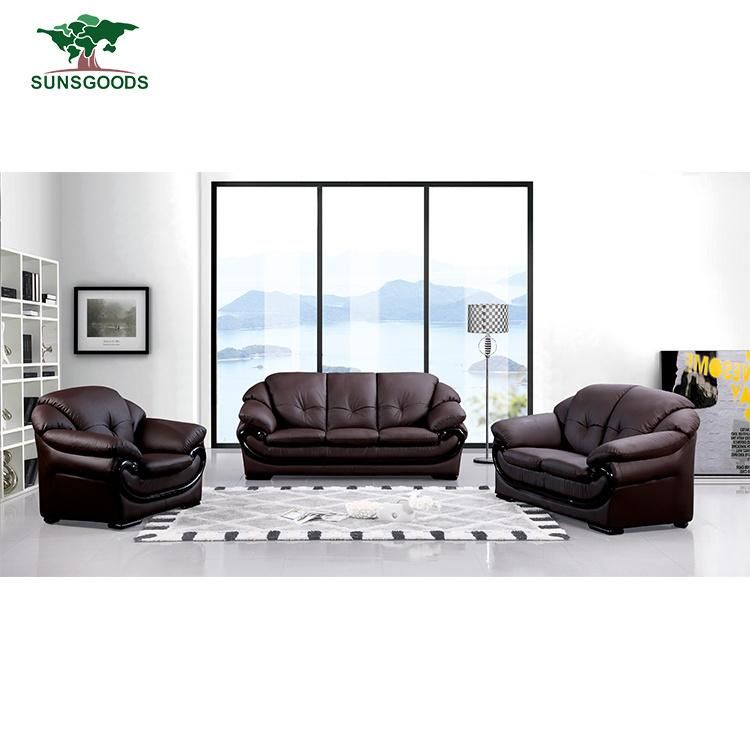 Manufacturer Luxury Popular Design Bedroom Real Leather Corner Sofa Group Sofa Modern Furniture