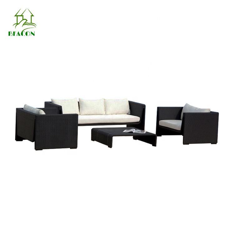 Hotel Rope Lounge Patio Rattan Furniture Garden Sofa Set