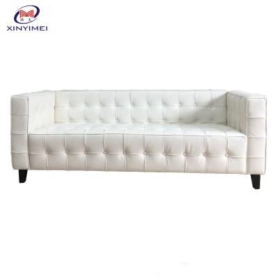 Wholesale Modern Used Wedding Genuine Leather White Chesterfield Sofa