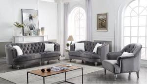 Home Furniture Large Size Leisure Velvet Fabric Sofa Set