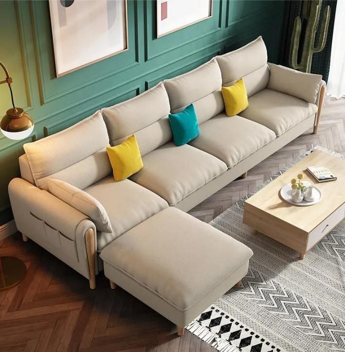 Fabric Sofa Small Apartment Modern Minimalist Technology Cloth Premium Version Sofa