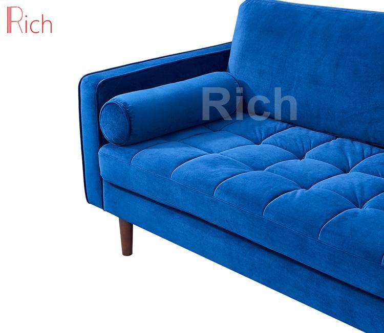 European Style Living Room Modern Furniture Wooden Frame Sofa