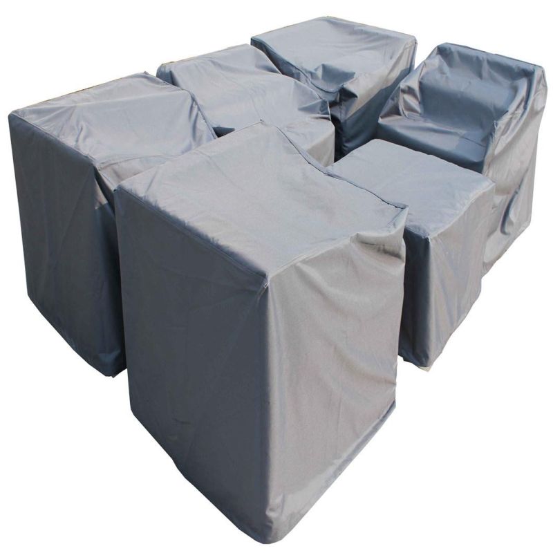 Factory Supply Waterproof Anti UV Protection 600d PVC Oxford Material Outdoor Garden Furniture Covers Patio Chair Table Sofa Chair Covers