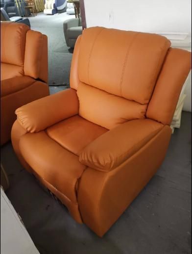Living Room Wired Remote Control Electric Station Leather Recliner Sofa