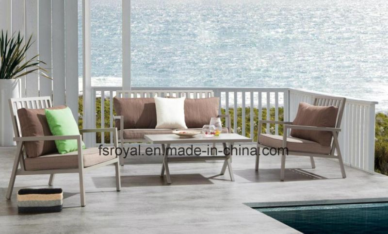 Aluminum Sofa Set with Cushion Outdoor Sofa Set Garden Furniture Patio Furniture Hotel Project Sofa Set