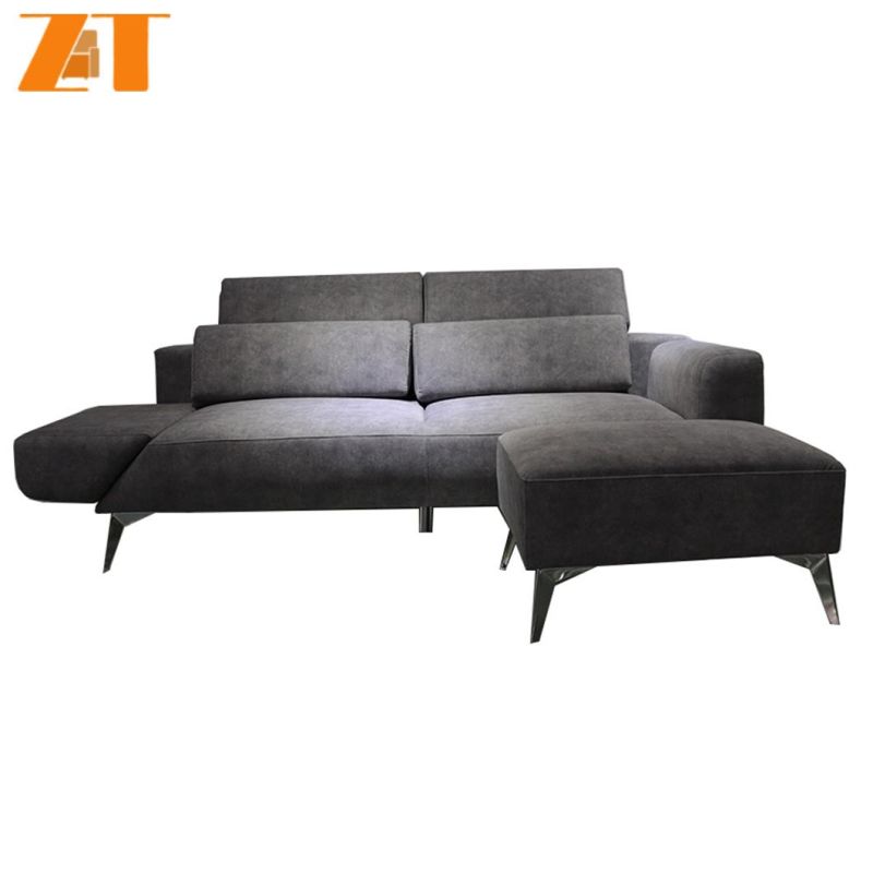 Modern Simple Design Large Size L Shaped Fabric Couch Living Room 3 Seater Corner Sofa Sets