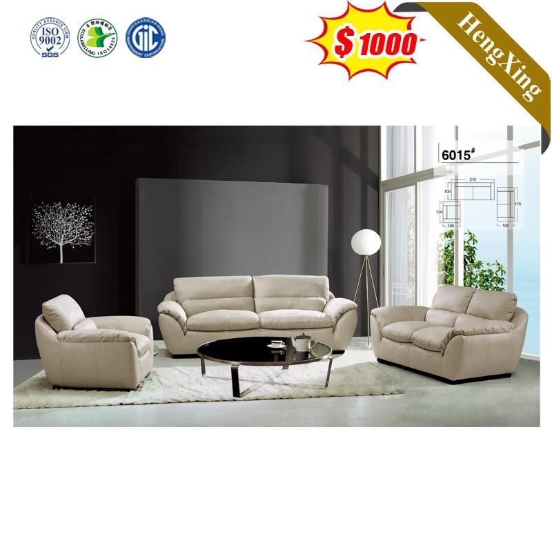 Best Quality Medium Size European Style Leather Corner Living Room Sofa