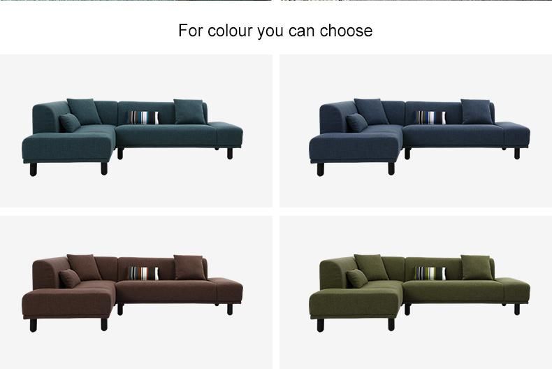 Sponge Fabric Home Furniture Modern Set Corner Sofa