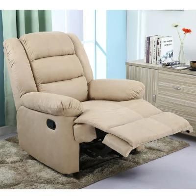 Home Furniture Manual Recliner Sofa Environmentally Friendly Fabric Sofa Living Room Sofa Comfortable Luxury Single One Seat Sofa