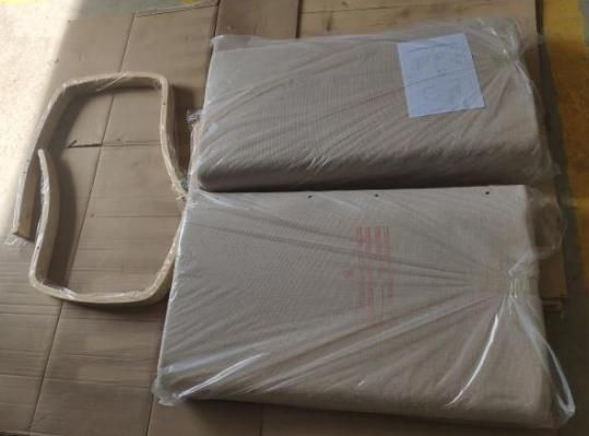 Small package size K/D double seat sofa with multi-layer board bending process sofa legs
