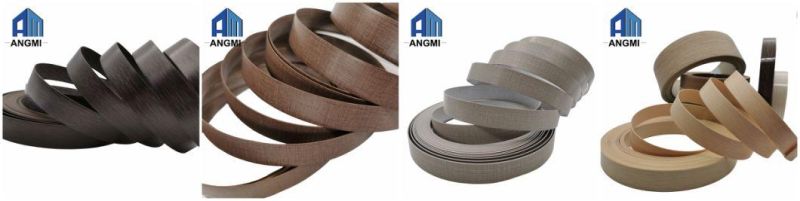 Hot Sale White/ Wooden Grian MDF Edge Banding Strips/PVC Lipping / Plastic Tape/ Office Furniture Edge Banding