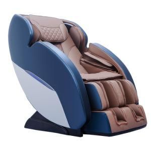 Promotional Luxury Full Body Stretch SL Track 4 Wheels Core with Wheels PU Leather Elderly Massage Chair Sofa