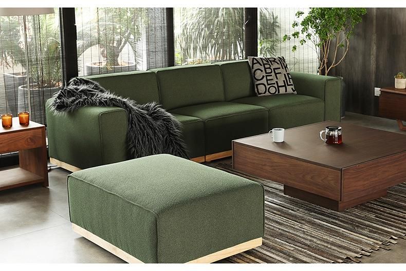 Customized Modular Furniture Sofa Medium Back Home Sectional Sofa