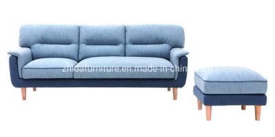 Japan Simple Style Wooden Leg Living Room Bedroom Home Furniture Fabric L Shape Sofa for Hotel Villa Apartment Furniture