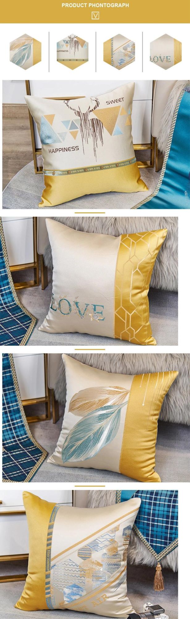 2022 Throw Pillow Elegant Soft High Quality Custom Made Jacquard Traditional Sofa Cushion Pillow
