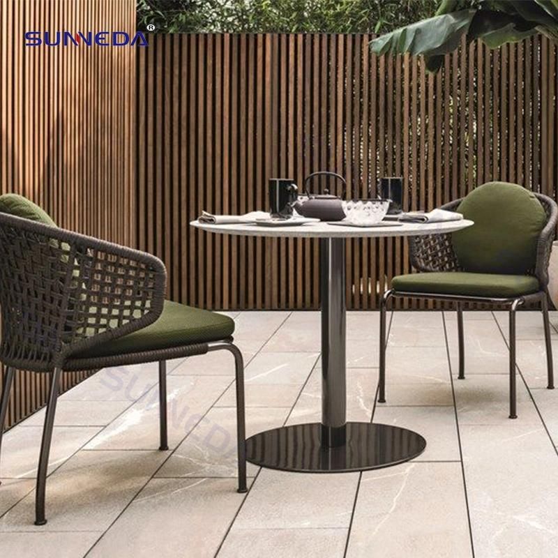 Leisure Waterproof Rope Woven Patio Single Seat Sofa Used in Parks, Balconies and Patio