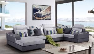 Newest Design Modern Home Furniture Wooden Fabric Sofa