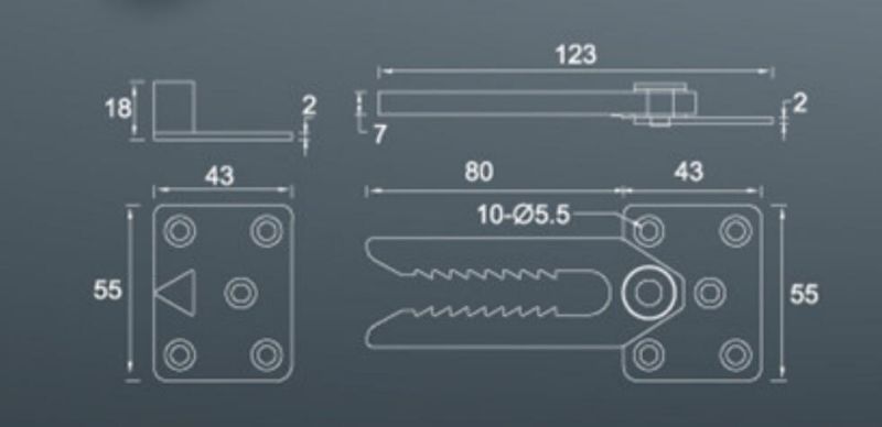 Plastic and Metal Sectional Connectors for Sliding Sofas