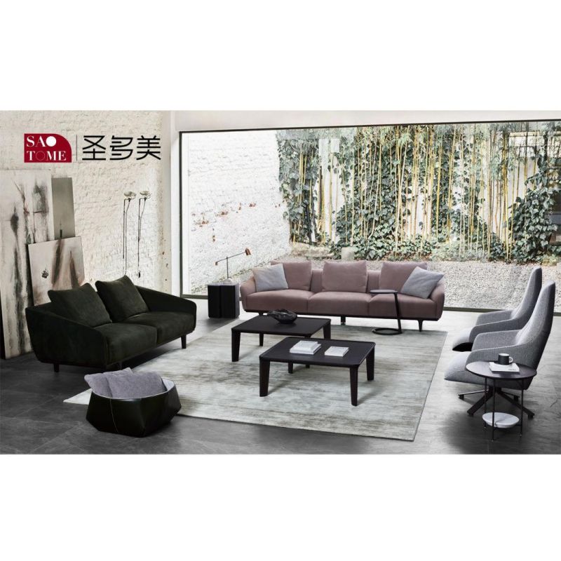 2-Seat Modern Leather Home Furniture Green Living Room Sofa