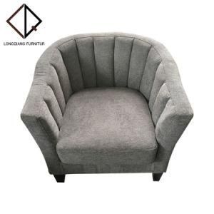 Gray Fabric Sofa Chair Armchair Comfortable Leisure Living Room Bedroom Office Use