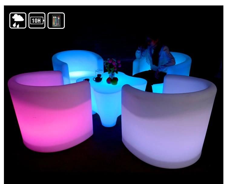 LED Lounger Low-Slung Chair Color Change Cozy Sofa LED Meuble