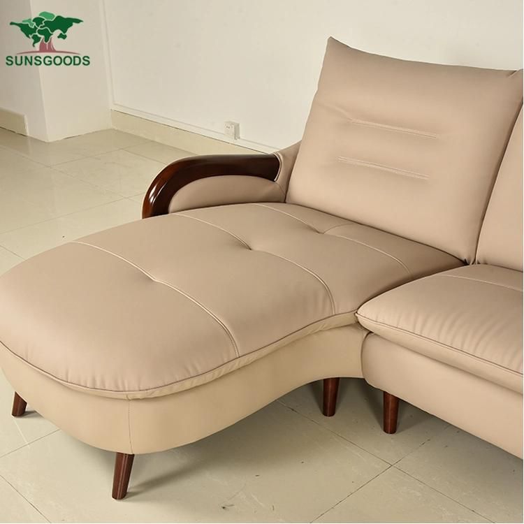 Modern Design Living Room Leisure Sofa Home Furniture Sofa Leisure Sofa Genuine Leather Sofa