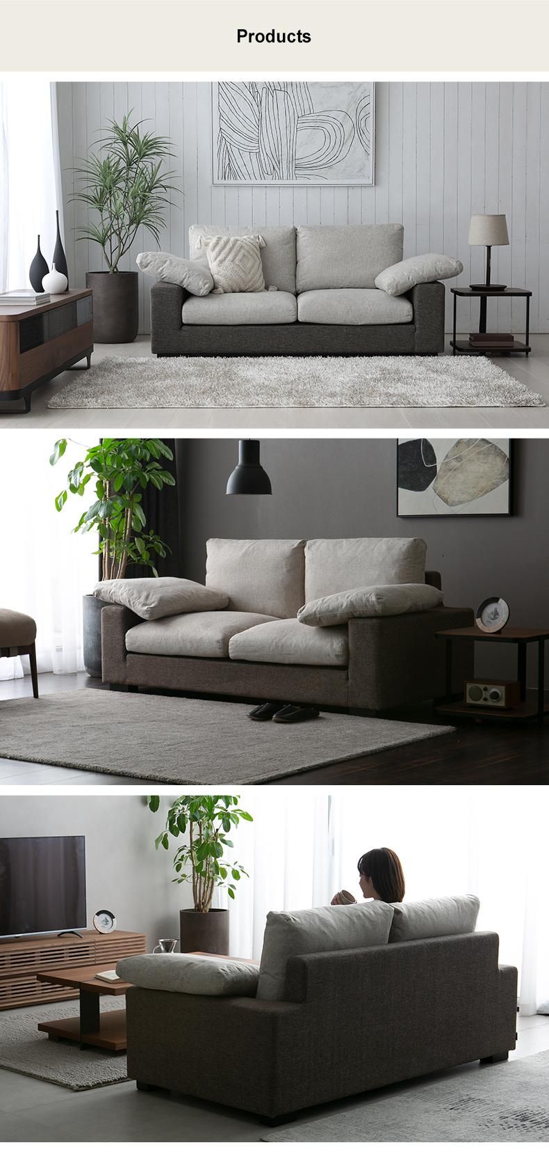 Non Inflatable New Home Furniture Sets Dubai Corner Recliner Fabric Sofa