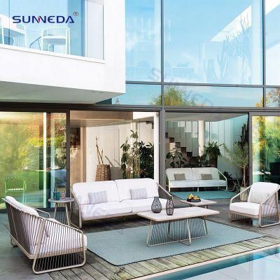 Luxury Webbing Leisure Outdoor Sofa Set Garden Furniture