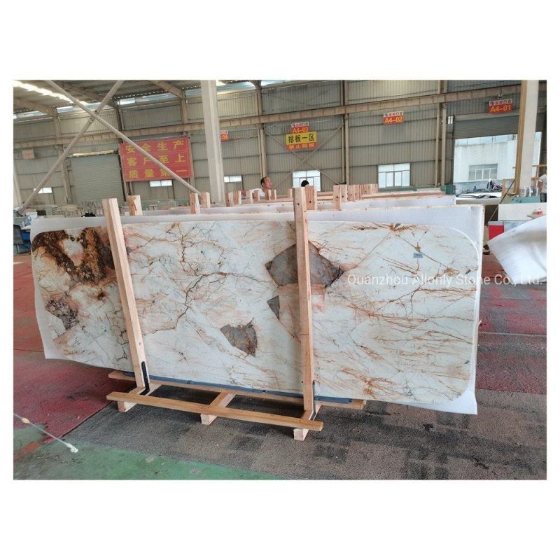 Custom Furniture Design Luxury Stone Deco Pandora Quartzite Marble Dining Table