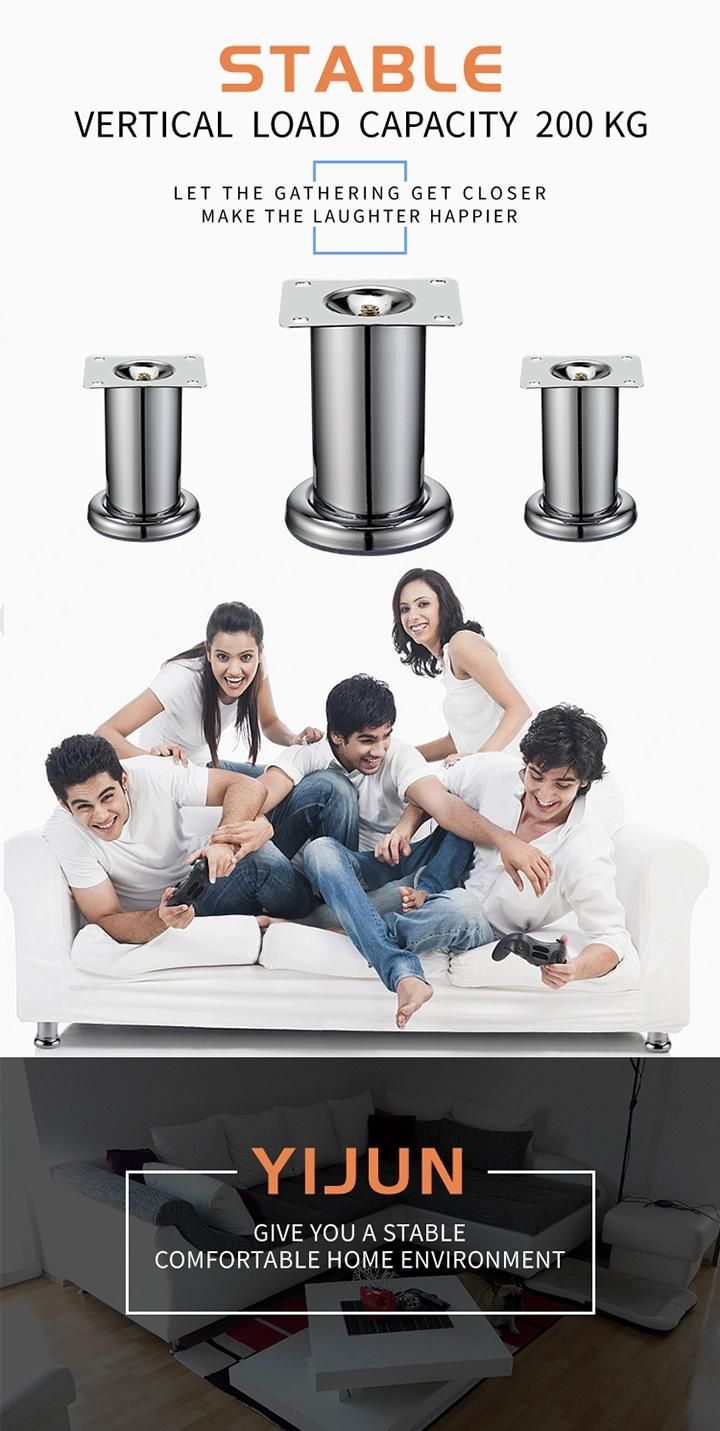 Modern Black Adjustable Furniture Sofa Legs