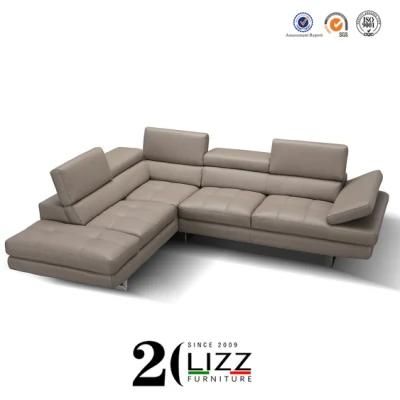 Home Household Sectional L Shape Corner Leather Sofa
