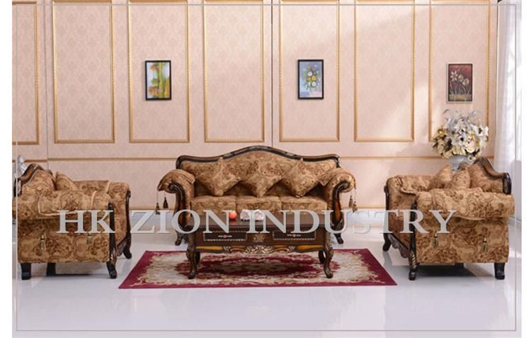3 Seater Sofa Single Sofa Sleeping European Style Sofa Set Furniture Living Room Sleeper Sectional Fabric Sofa Antique Wood Home Furniture Sofa