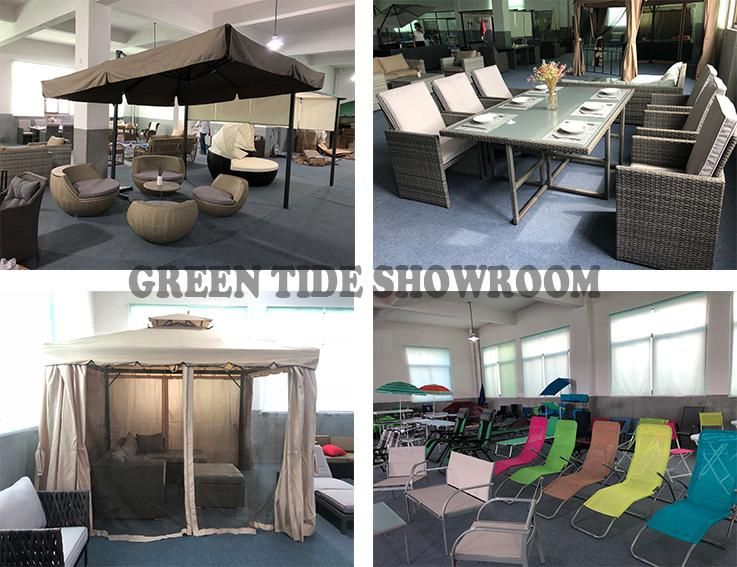Outdoor Garden Patio Hotel Luxury 4PCS Rattan Furniture Wicker Couch Sofa Set