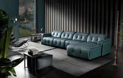 European Luxury Living Room Furniture Leather Sofa