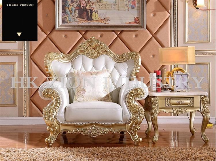 Commercial Royal Sofa Set Antique Sectional European Style Modern Living Room Home Hotel Setting Room Chesterfield Genuine Leather Sofa