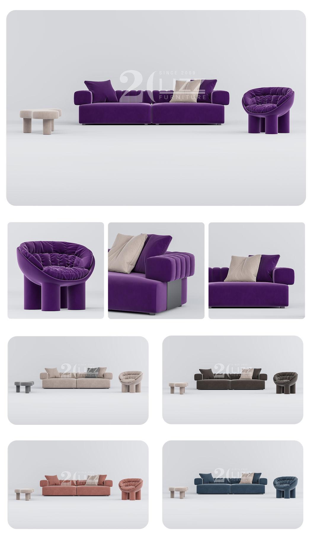 Professional Commercial Office Home Furniture Luxury Modern Fabric Couch Living Room Sofa Set