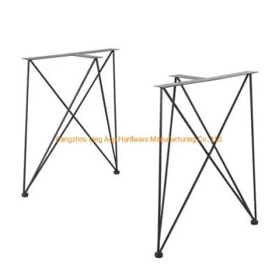 3 Bars 2 Bars Metal 2rod 3 Rod Hairpin Table Legs Black Ral 9017