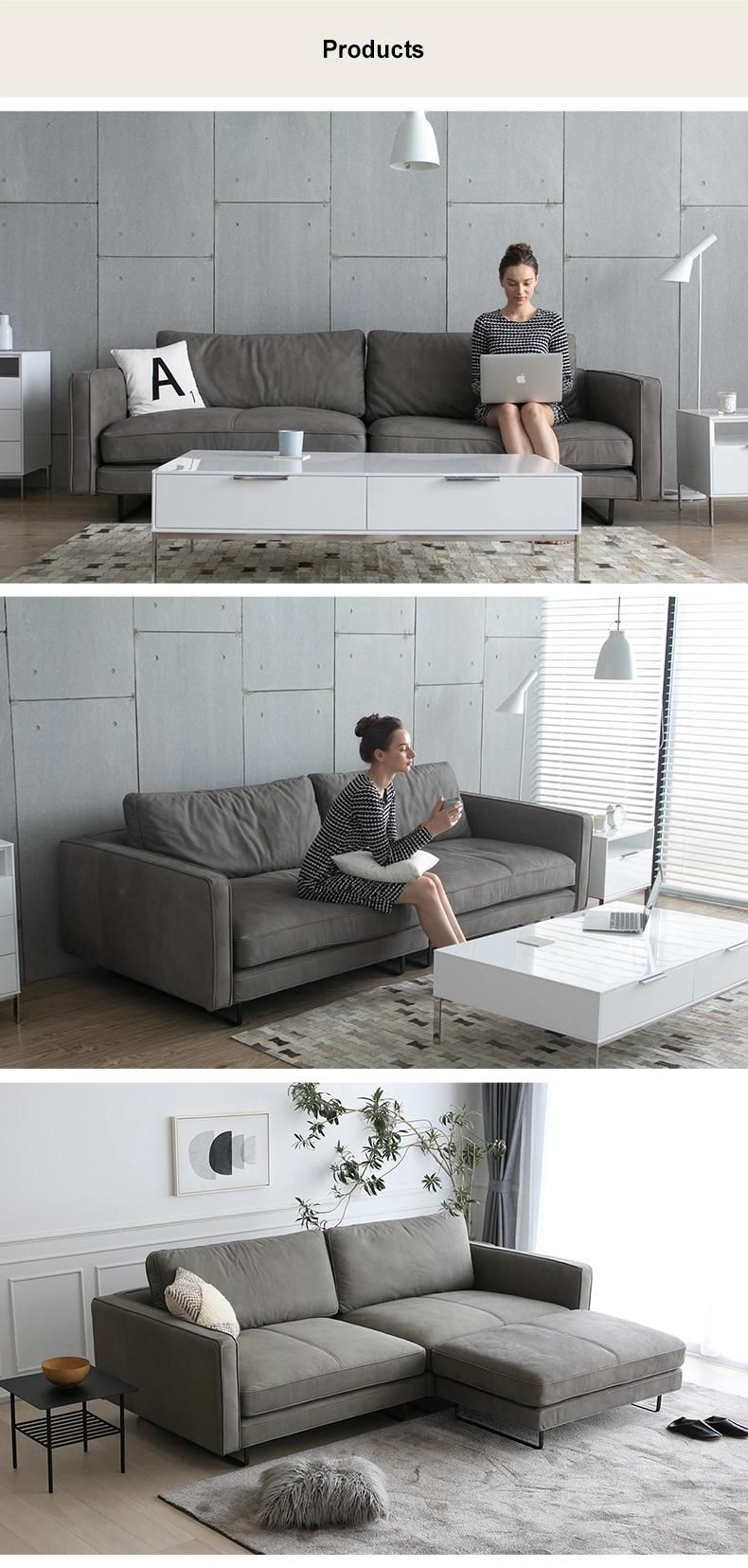 Modern Recliner Living Room Chesterfield Fabric Sofa