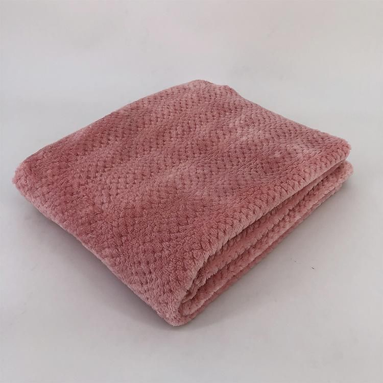 Solid Color Waffle Style Woven Sofa Throws Bedding Blanket