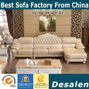 Royal Style L Shape New Classic Home Furniture Leather Sofa (6020)