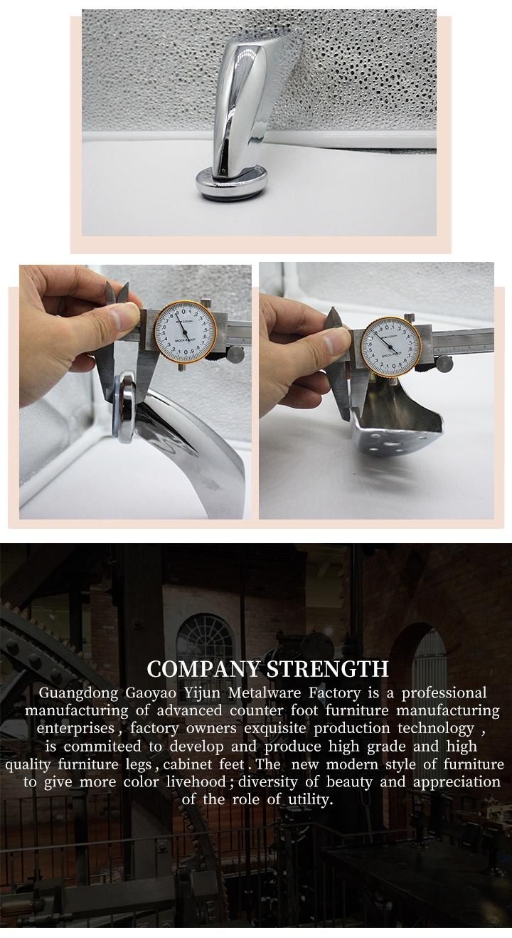 Hot Selling Modern Cabinet Hardware Iron Furniture Chrome Sofa Legs