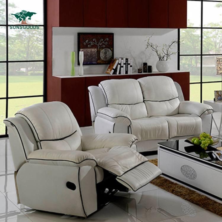 Elegant 5 Seater Leather Recliner Chairs Lift 2 2 1 Leather Sofa