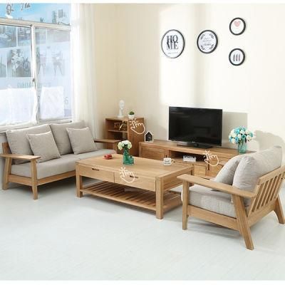 Nordic Simple Living Room Solid Wood Disassembly Sofa