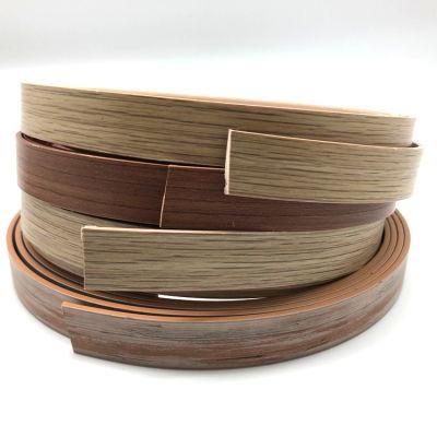 High Quality Glossy White PVC Edge Banding / Plastic Shelf Edge Banding Tape / Laminated Edge Strips Bunnings Furniture Tape