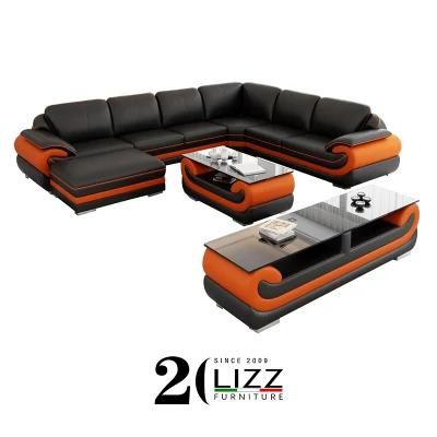 Furniture L Shape Sectional Corner Sofa Set with Arms