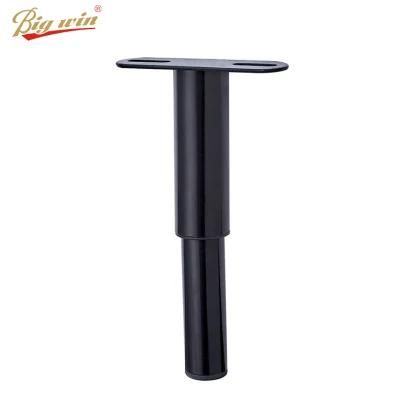 Adjustable Furniture Function Black Stainless Steel Fashion Sofa Legs