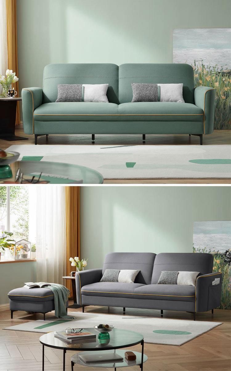 En 1021 Fabric Living Room Set Couch Sofa Cum Bed Designs in China S136
